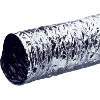 Tubulatura ventilatie flexibila neizolata din aluminiu Ø 102 mm